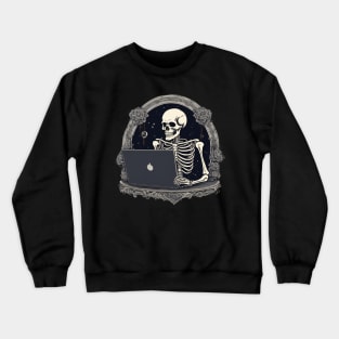 Skeleton software it guy computer developer Crewneck Sweatshirt